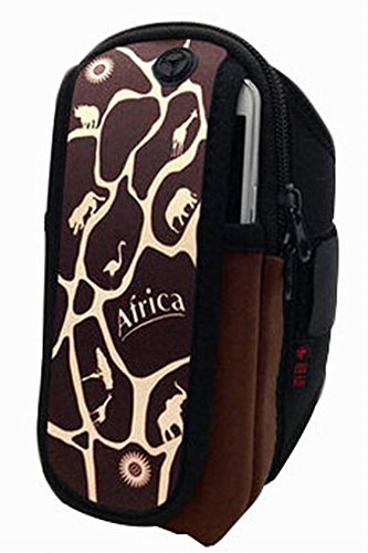 Alien Storehouse Running Sport Armband Phone Armband Portable Arm Bag[African Grasslands]