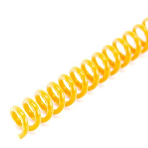 Spiral Binding Coils 6mm ( x 12) 4:1 [pk of 100] Golden Yellow (PMS 1235 C)