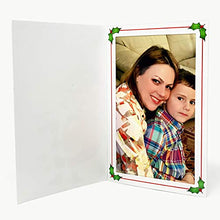 Load image into Gallery viewer, Christmas Santa Claus 4x6 inches Photo Folder - Box of 100 Paper Picture folders. These Santa Claus Photo Folder Frames are Great for School Pictures and Christmas Events.
