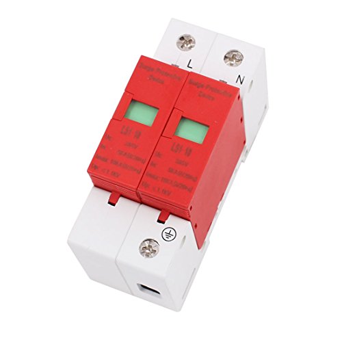 Aexit LS1-10BAC 385V Distribution electrical 10KA Max Current 5KA 2 Poles In Arrester Surge Protector Device