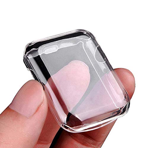 Julk Series 2 42mm Case for Apple Watch Screen Protector, iWatch Overall Protective Case TPU HD Clear Ultra-Thin Cover for Apple Watch Series 2 (42mm)