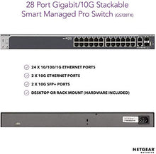 Load image into Gallery viewer, NETGEAR 28-Port Gigabit/10G Stackable Smart Managed Pro Switch (GS728TX) - with 2 x 10G Copper and 2 x 10G SFP+, Desktop/Rackmount, and ProSAFE Limited Lifetime Protection
