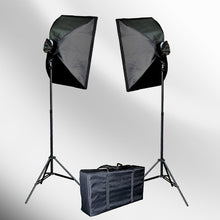 Load image into Gallery viewer, ePhoto VL9026s_4 2800 Watt Digital Video Studio Kit with Carrying Bag
