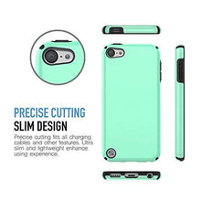 Load image into Gallery viewer, KELIFANG Case Compatible with iPod Touch 7, 6 and 5, Ultra Slim Full Body Protective Case with Dual Layer Shockproof TPU Bumper Hard Back Cover Compatible with 7th/6th/5th Generation, Green
