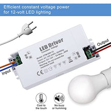 Load image into Gallery viewer, YAYZA! LED Driver 12V 60W, 100-240V to 12V Transformer, IP44 5A Low Voltage Power Supply, AC to DC Adapter, PSU Constant Voltage for LED Strip Lights, Cabinet Lights, LED Bulbs
