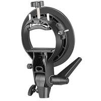 Neewer S-Type Bracket Holder with Bowens Mount for Speedlite Flash Snoot Softbox Beauty dish Reflector Umbrella