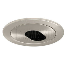 Load image into Gallery viewer, Halo 1420sn 4&quot; Low VoltaAdjustable Slot Aperture Trim - Satin Nickel
