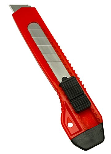 Warner 8-Point 18MM Economy Snap-Off Blade Knife with 1 Blade, Box of 25, 102380