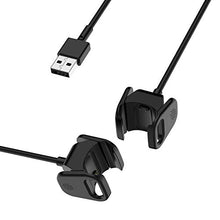 Load image into Gallery viewer, COSOOS Charger Cable Compatible with Fitbit Charge 3/Charge 4 Charger, 2 Pack 3.3ft Replacement USB Charging Cord with Cradle Dock Adapter for Fitbit Charge 3/4 HR Fitness Tracker Smart Watch
