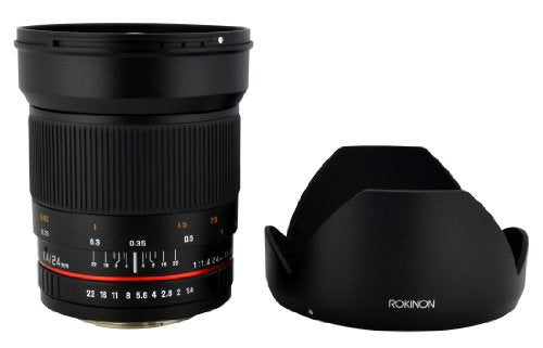 Rokinon 24mm F1.4 ED AS IF UMC Wide Angle Lens for Olympus and Panasonic Micro 4/3 (MFT) Mount Digital Cameras (RK24M-MFT)