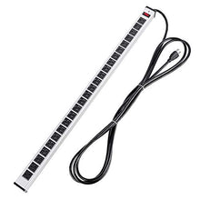 Load image into Gallery viewer, Surge Protector Power Strip 24-Outlet ETL Certified Long Heavy Duty Metal Power Strip with 9.8-Foot Long Extension Power Cord
