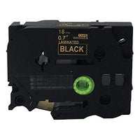 NEOUZA Compatible for Brother P-Touch Laminated Tze Tz Label Tape Cartridge 18mm (TZ-344 TZe-344 Gold on Black)