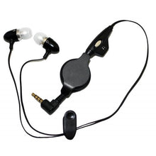 Load image into Gallery viewer, Retractable Sound Isolating in Ear Earbuds Earphones Hands-Free Headset w Microphone for Kyocera Milano, Kyocera Echo, Nokia Lumia 900
