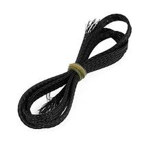 Load image into Gallery viewer, Aexit 6mm PET Tube Fittings Cable Wire Wrap Expandable Braided Sleeving Black Microbore Tubing Connectors 60cm Length
