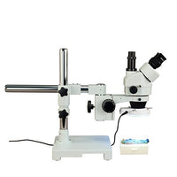 OMAX 3.5X-90X Zoom Trinocular Single-Bar Boom Stand Stereo Microscope with 54 LED Ring Light