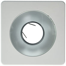 Load image into Gallery viewer, Elco Lighting EL2415W 4&quot; Low Voltage Square Adjustable Shower Trim with Frosted Pinhole Lens
