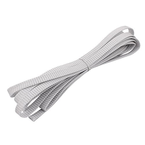 Aexit 12mm Dia Tube Fittings Tight Braided PET Expandable Sleeving Cable Wrap Sheath Silver Microbore Tubing Connectors White 16Ft