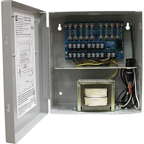 ALTRONIX CCTV Power Supply 8 Fused Outputs 24/28VAC 3.5A 115VAC BC100 Enclosure (ALTV248UL)