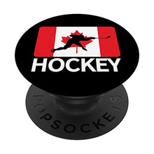 Load image into Gallery viewer, Canadian Flag Hockey Lovers Canada Ice Hockey Fan Gift PopSockets PopGrip: Swappable Grip for Phones &amp; Tablets
