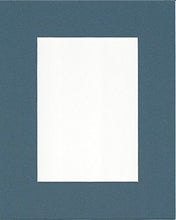 Load image into Gallery viewer, Pack of 2 24x36 Slate Blue Picture Mats with White Core, for 20x30 Pictures
