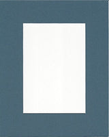Pack of 2 24x36 Slate Blue Picture Mats with White Core, for 20x30 Pictures