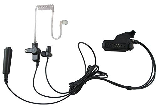 3 Wires Surveillance Headset with Push to Talk for Motorola HT1000 MTS2000 XTS3000 XTS5000 MTX