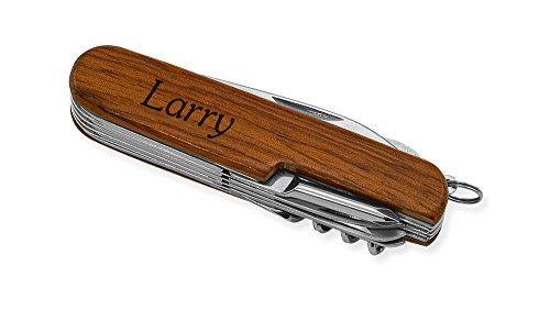 Dimension 9 Larry 9-Function Multi-Purpose Tool Knife, Rosewood