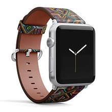 Load image into Gallery viewer, S-Type iWatch Leather Strap Printing Wristbands for Apple Watch 4/3/2/1 Sport Series (42mm) - Ethnic and Tribal Motifs Pattern
