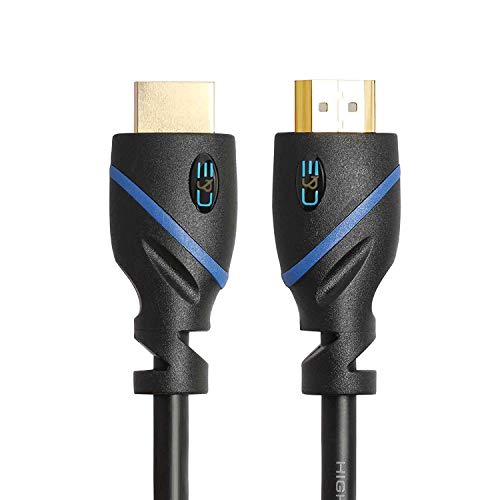 75 FT (22.8 M) High Speed HDMI Cable Male to Male with Ethernet Black (75 Feet/22.8 Meters) Built-in Signal Booster, Supports 4K 30Hz, 3D, 1080p and Audio Return CNE514307