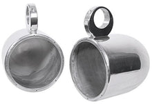 Load image into Gallery viewer, Pair Rockville 7.7&quot; Polished Silver Aluminum Wakeboard Tower Speaker Enclosures
