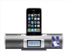 Load image into Gallery viewer, NCAA Northwestern Wildcats XiDoc iPod Docking Station/Clock Radio

