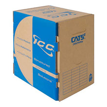 Load image into Gallery viewer, ICC 350Mhz CAT5e Bulk Cable with 24 AWG UTP Solid Wires, CMR Jacket in a Pull Box, 1000 Feet in White
