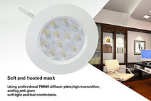 Load image into Gallery viewer, Xking K0784 (White Shell) Ultra-Thin Recessed LED Under-Cabinet Lights Kit with Integrated Power Supply,45 Beam Angle,12V,Total 12W, LED Spotlight (Set of 4 -Cool White)
