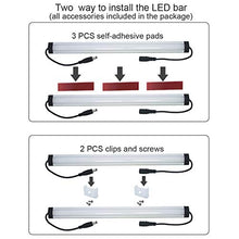 Load image into Gallery viewer, Under Cabinet LED Lighting Kit Plug in,6 pcs 12 Inches Cabinet Light Strips, 2000 Lumen, Super Bright, for Kitchen Cabinets Counter, Closet, Shelf Lights, 31W, Warm White (6 Bars Kit)
