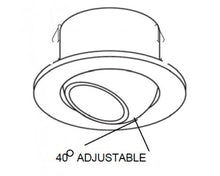 Load image into Gallery viewer, Ark Lighting Low Voltage 4-inch Recessed Eyeball Adjustable ARLV3080PB
