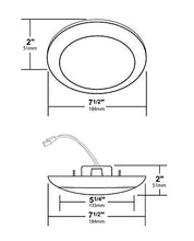 Load image into Gallery viewer, NICOR Lighting DLS56-3009-120-3K-WH 5-6 In. Dimmable 900 Lumen LED Surface Mount Retrofit Kit White Trim, 3000K Light Temperature
