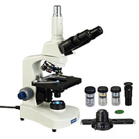 OMAX 40X-2500X Phase Contrast Trinocular Compound Siedentopf LED Microscope with Special 100X Oil Darkfield Objective