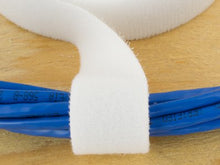 Load image into Gallery viewer, 3/4 Inch Continuous White Hook and Loop Wrap - 25 Yards
