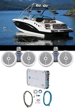 Load image into Gallery viewer, (2) Rockville Dual 8&quot; 800w Wakeboard Tower Speakers+2-Channel Amplifier+Amp Kit
