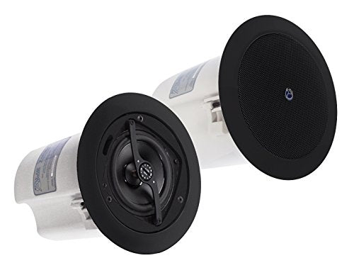 Atlas Sound FAP40T | Strategy II Series 4 inch In-Ceiling Loudspeaker (Black, Pair)