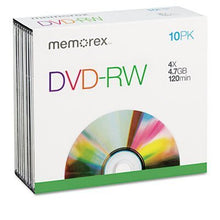 Load image into Gallery viewer, Memorex - 10-Pack 2x DVD-RW Disc Spindle
