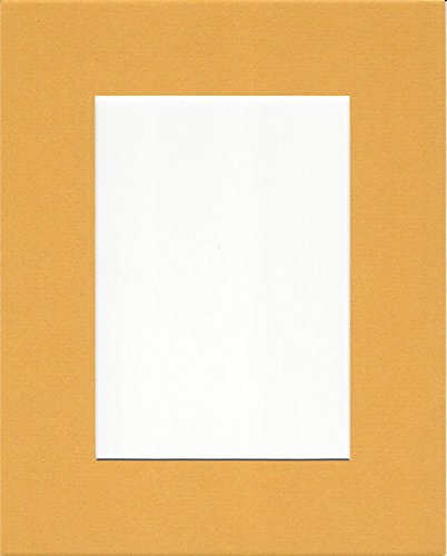 Pack of 2 24x36 Sun Yellow Picture Mats with White Core, for 20x30 Pictures