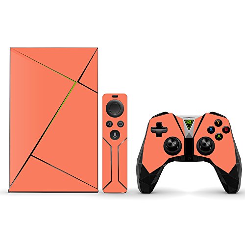 MightySkins Skin Compatible with NVIDIA Shield TV (2017) wrap Cover Sticker Skins Solid Salmon