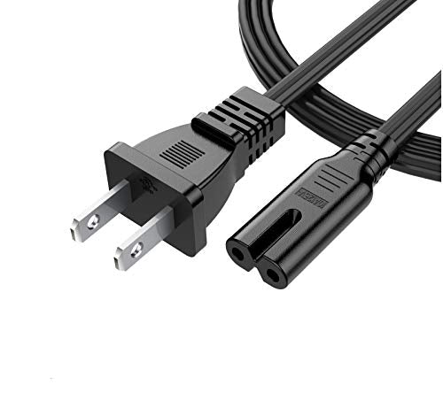 AMSK POWER 2-Prong 12 Ft 12 Feet AC Wall Cord for TCL ROKU Smart TV 43UP130 43FP110 48FD2700 48FS3700 48FS4610