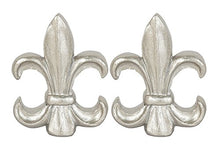 Load image into Gallery viewer, Urbanest Set of 2 Fleur de Lis Lamp Finials, 2 3/8-inch Tall, Pewter
