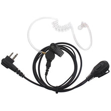 Load image into Gallery viewer, RUKEY Transparent Security Headsets and Mic Acoustic Tube Noise Reduction Reinforced 2 Pin Earpiece Headset for Motorola CLS1450 XTN600 P165 CP110 DTR450 XV1400 GP300
