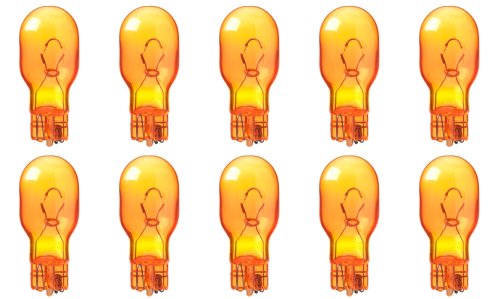 CEC Industries #916NA (Amber) Bulbs, 13.5 V, 7.29 W, W2.1x9.5d Base, T-5 shape (Box of 10)