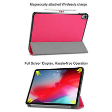 Load image into Gallery viewer, Premium Trifold Case for iPad Pro 11&quot;, Cookk [Rubber Cover] Slim Fit PU Leather Smart Case with Auto Sleep/Wake [Apple Pencil Holder] Compatible with iPad Pro 11&quot; 2018, Rose
