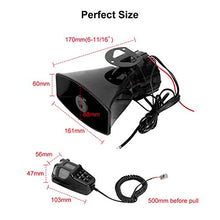 Load image into Gallery viewer, PARTOL 100W 12V 7 Tone Sound Car Siren Speaker Mic PA System Emergency Sound Amplifier
