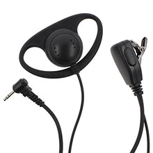 Load image into Gallery viewer, KENMAX D Shape Ear Hook Earpiece Headset with PTT Mic for 2 Way Radio 1 PIN Motorola Cobra MT200 T270 T4000 T5500 T6300 XTL446 FV200
